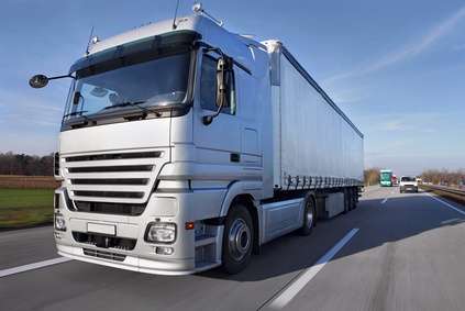 Truck on a road